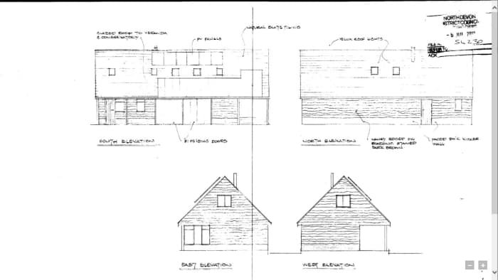 Drawings of the house for planning